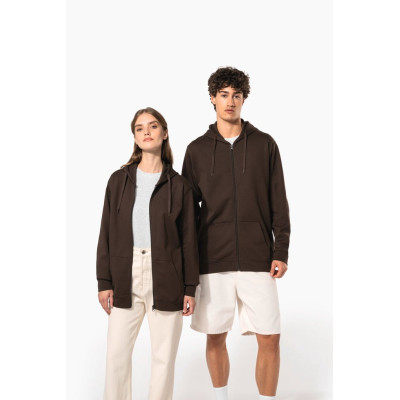 Full zip hooded sweatshirt
